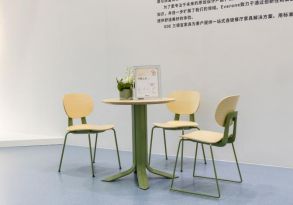 闪耀广州家博会创新设计摘双奖！开元棋牌三朗FINN系列餐桌椅(图4)